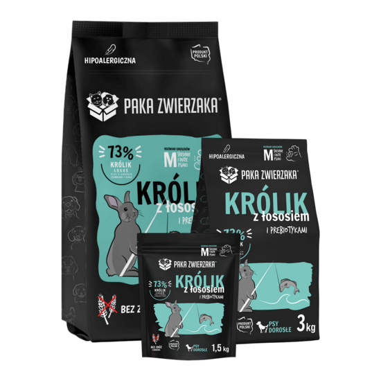 Truša gaļa ar lasi SUPERPREMIUM kvalitātes sausā barība pieaugušiem suņiem 1,5 kg | 3 kg | 9 kg
